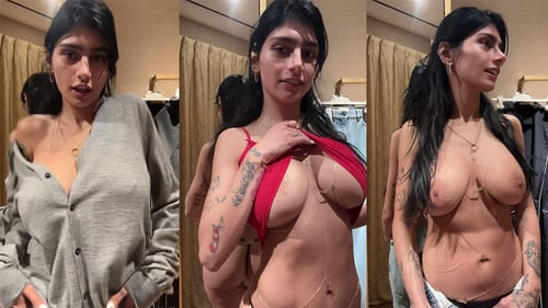 Mia Khalifa thử các outfit khác nhau trong phòng thay đồ Mia Khalifa thử các outfit khác nhau trong phòng thay đồ
